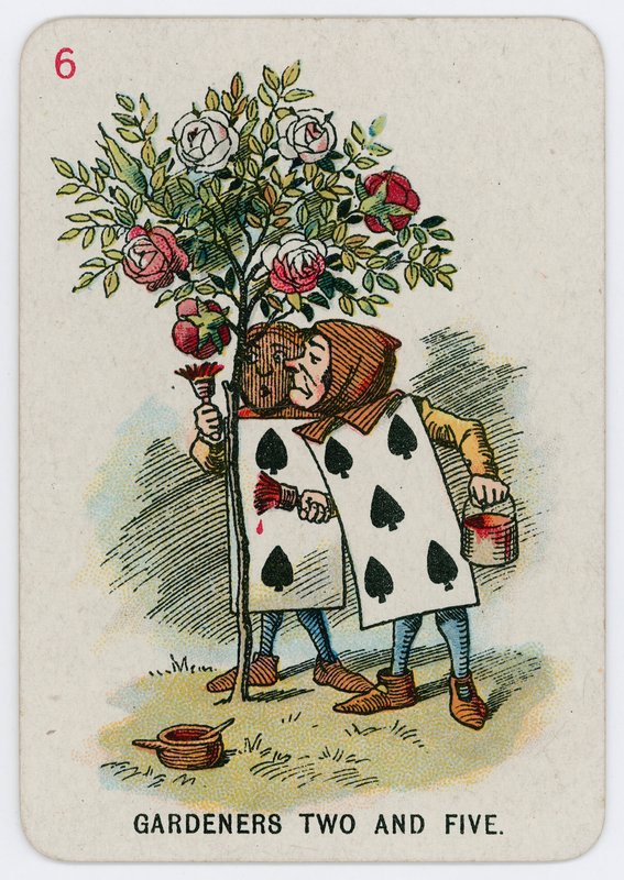 Zahradníci dva a pět od John Tenniel