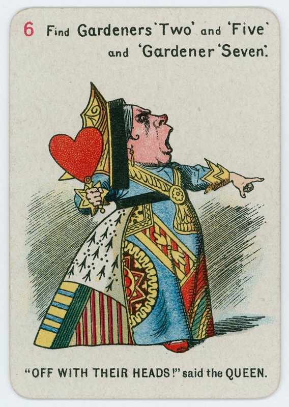 Pryč s jejich hlavami! řekla královna od John Tenniel