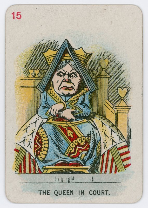 Královna u soudu od John Tenniel