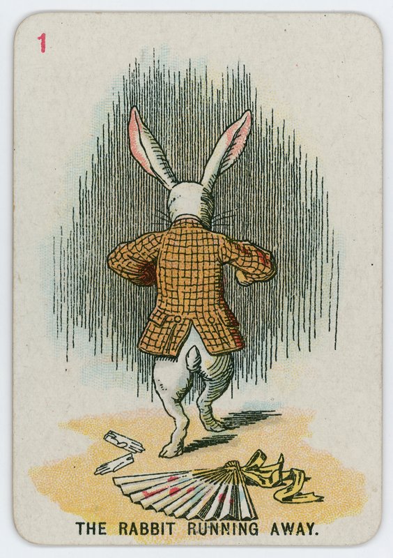 Králík utíká od John Tenniel