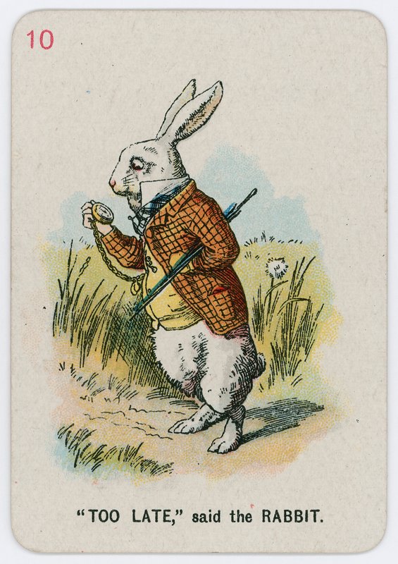 Příliš pozdě, řekl Králík od John Tenniel