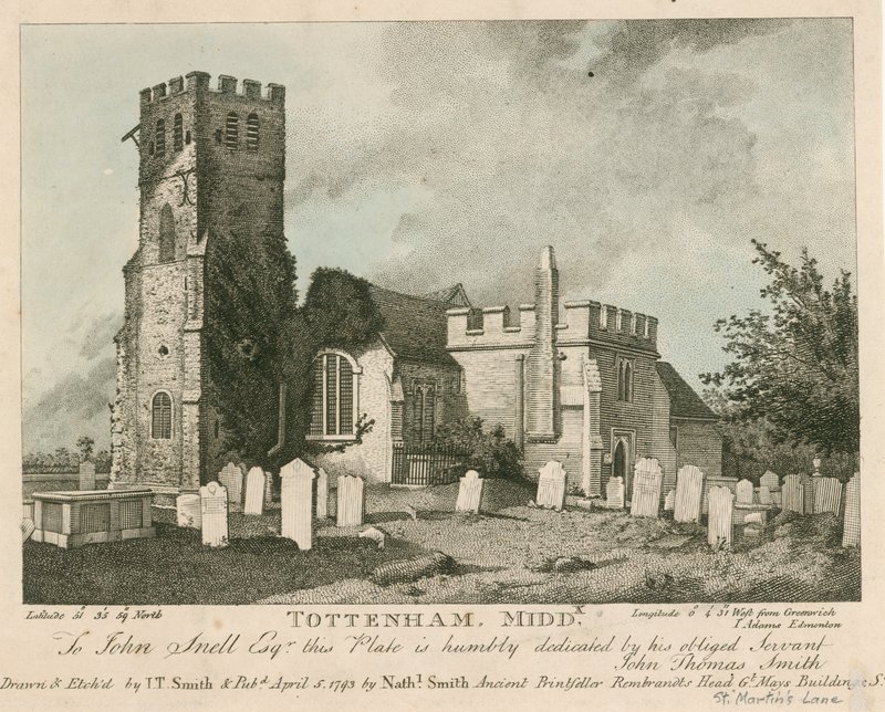 Tottenham Church, Londýn od John Thomas Smith