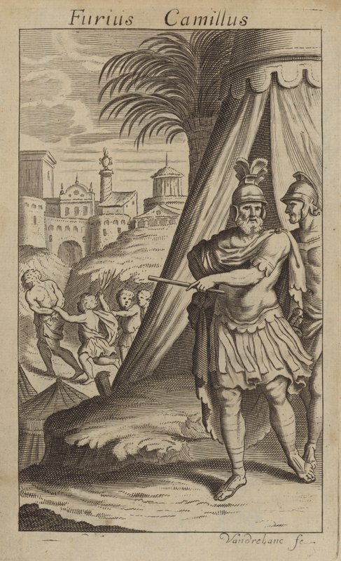 Marcus Furius Camillus , římský voják a státník od John Vanderbank