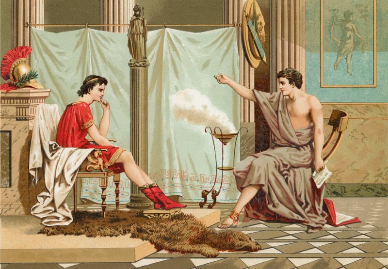 Vzdělání Alexandra Velikého od Aristotela od Jose Armet Portanell