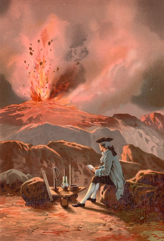 Lazzaro Spallanzani pozoroval erupci Etny od Jose Armet Portanell