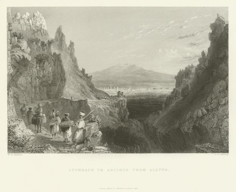 Přístup do Antiochie z Aleppa, 1837 od Joseph Clayton Bentley