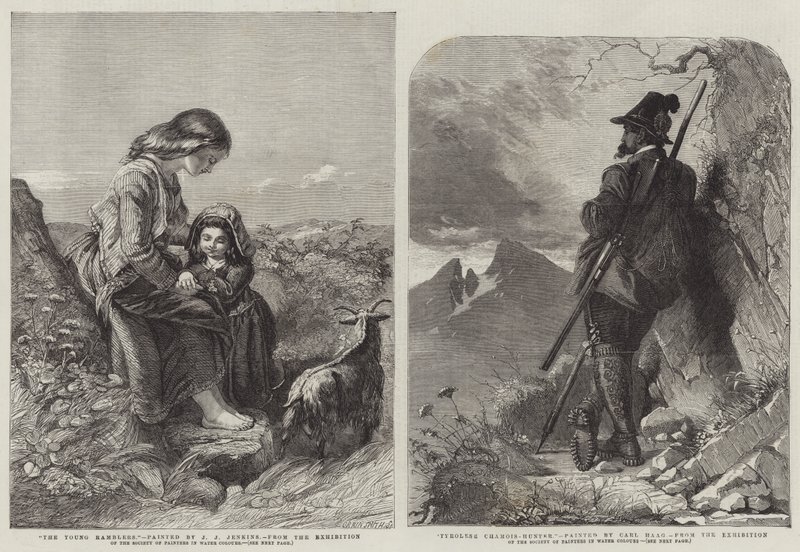 Výstava Společnosti malířů ve vodových barvách od Joseph John Jenkins