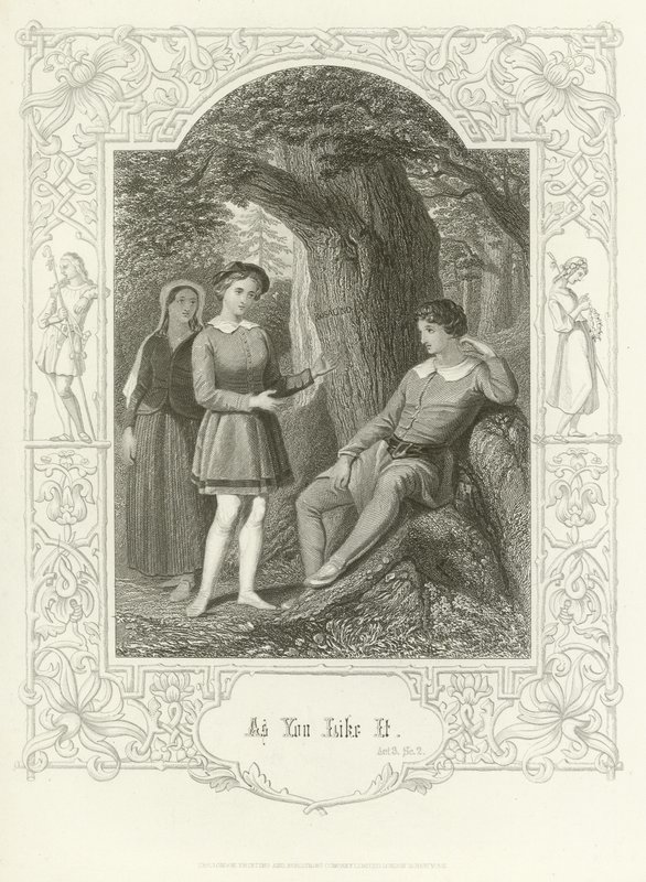 Jak se vám líbí, dějství III, scéna ii od Joseph Kenny Meadows