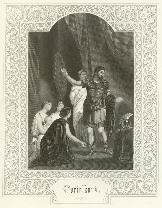 Coriolanus, dějství V, scéna III od Joseph Kenny Meadows