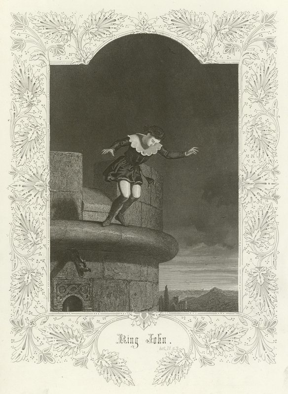 Král Jan, dějství IV, scéna III od Joseph Kenny Meadows