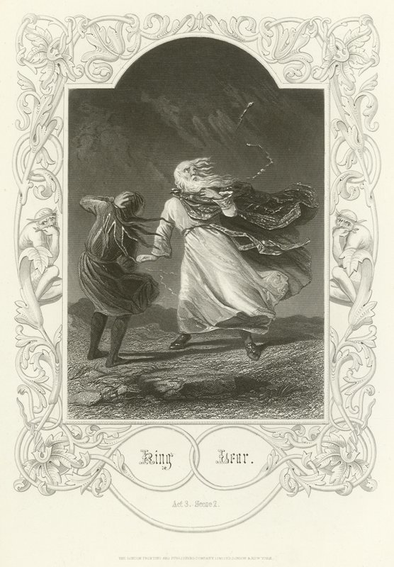 Král Lear, dějství III, scéna II od Joseph Kenny Meadows
