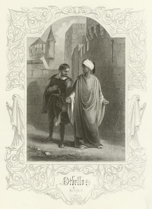 Othello, dějství III, scéna III od Joseph Kenny Meadows