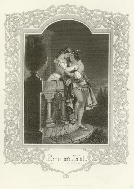 Romeo a Julie, dějství III, scéna V od Joseph Kenny Meadows