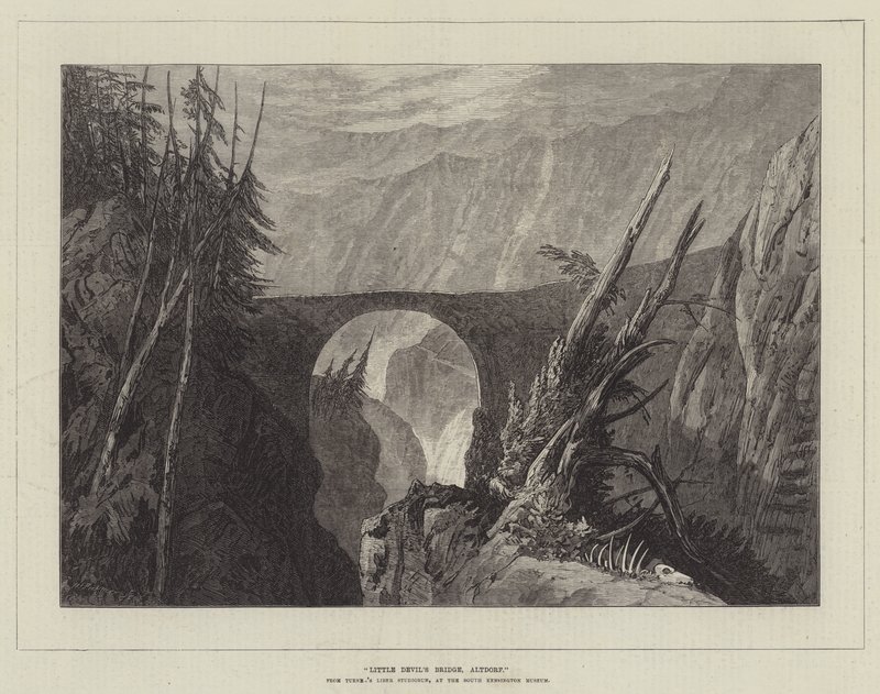Malý ďáblův most, Altdorf od Joseph Mallord William Turner