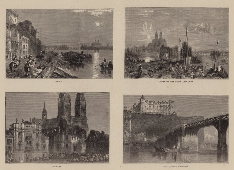 Náčrtky na Loiře od Joseph Mallord William Turner