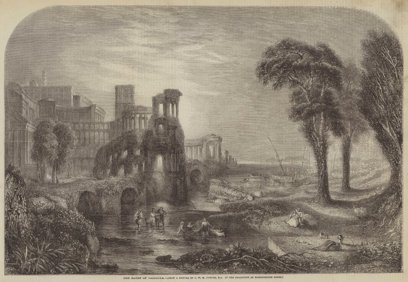 Caligulovy lázně od Joseph Mallord William Turner