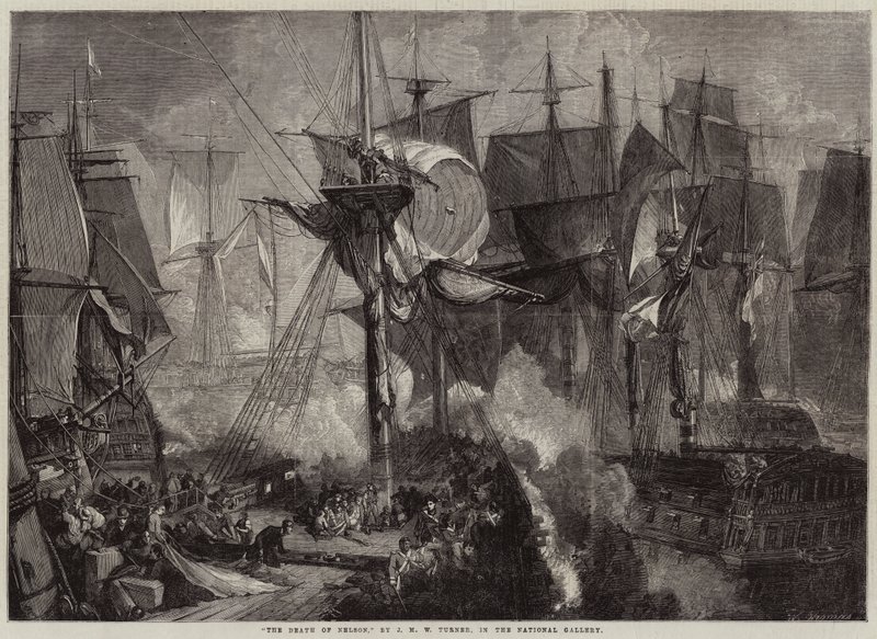 Nelsonova smrt od Joseph Mallord William Turner