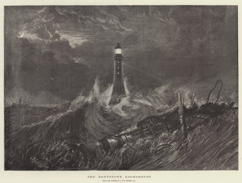 Maják Eddystone od Joseph Mallord William Turner