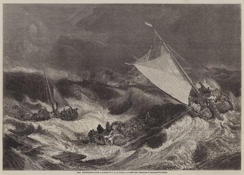 Vrak lodi od Joseph Mallord William Turner
