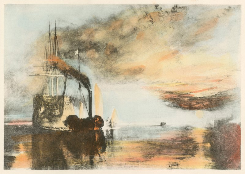 Bojový Temeraire od after Joseph Mallord William Turner