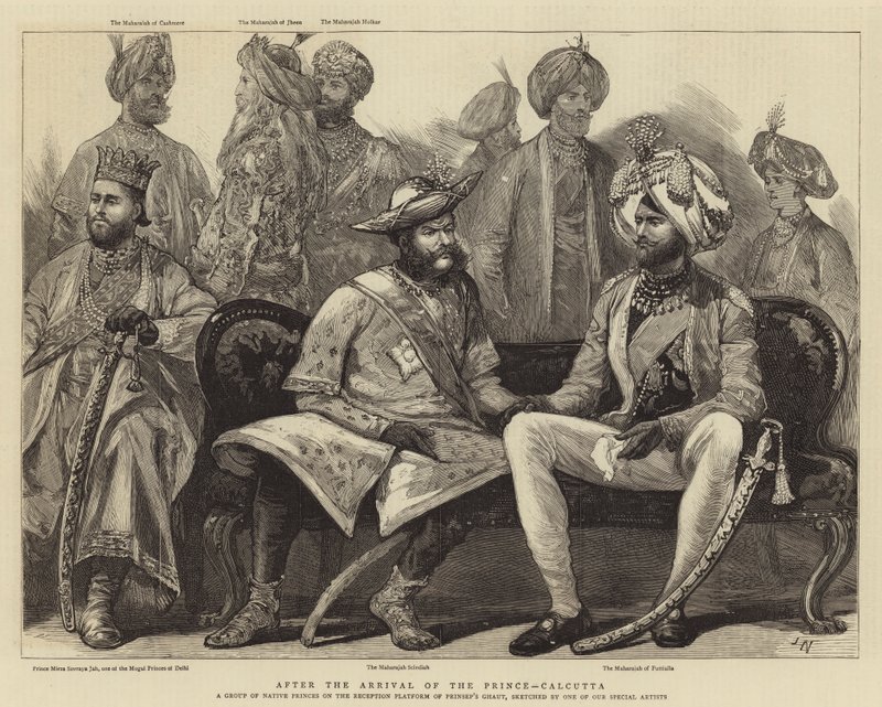 Po příjezdu prince, Kalkata od Joseph Nash