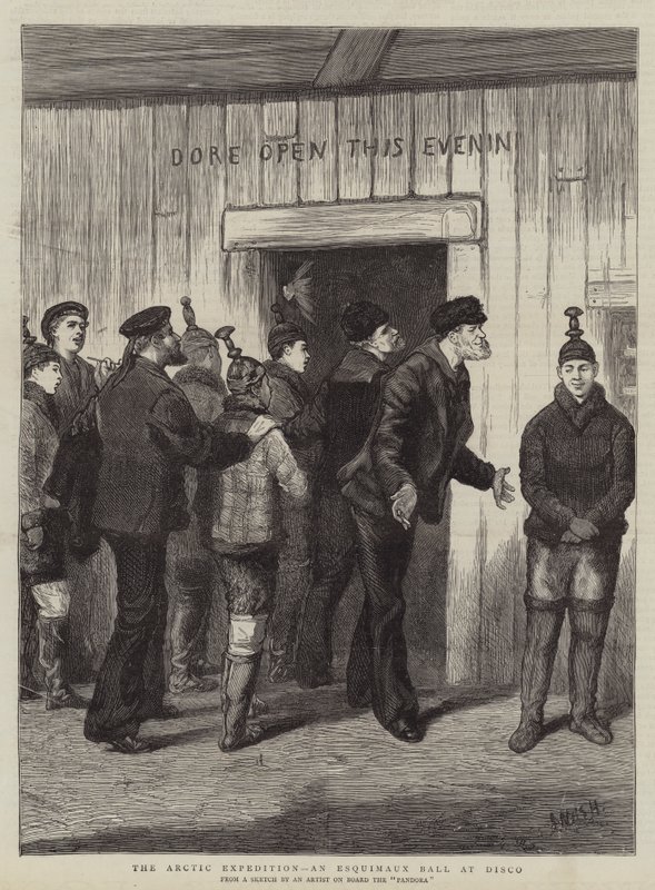 Arctic Expedition, Esquimaux Ball na diskotéce od Joseph Nash