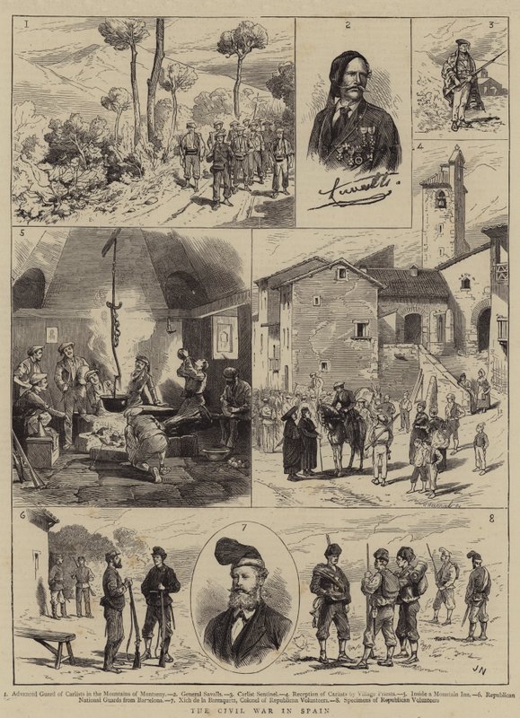Občanská válka ve Španělsku od Joseph Nash