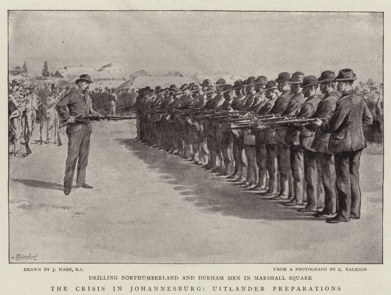 Krize v Johannesburgu, Přípravy Uitlanderu od Joseph Nash