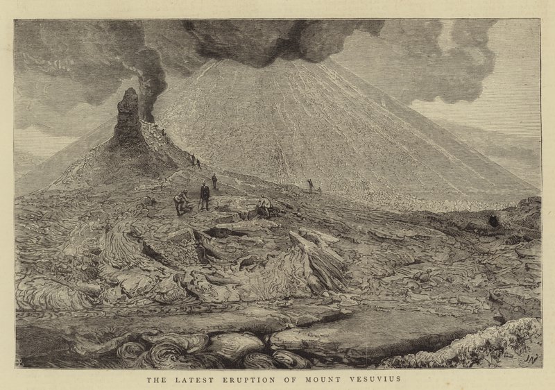 Poslední erupce Vesuvu od Joseph Nash