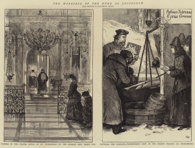 Sňatek vévody z Edinburghu od Joseph Nash