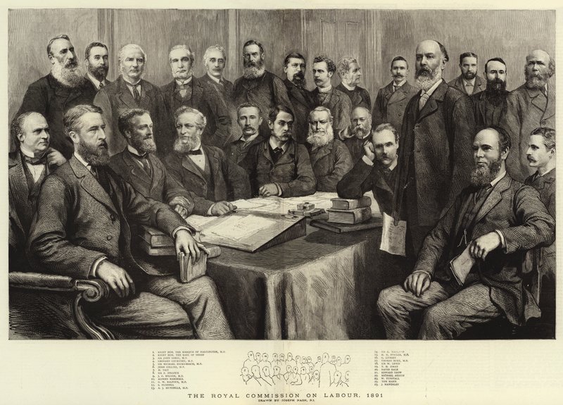 Královská komise práce, 1891 od Joseph Nash