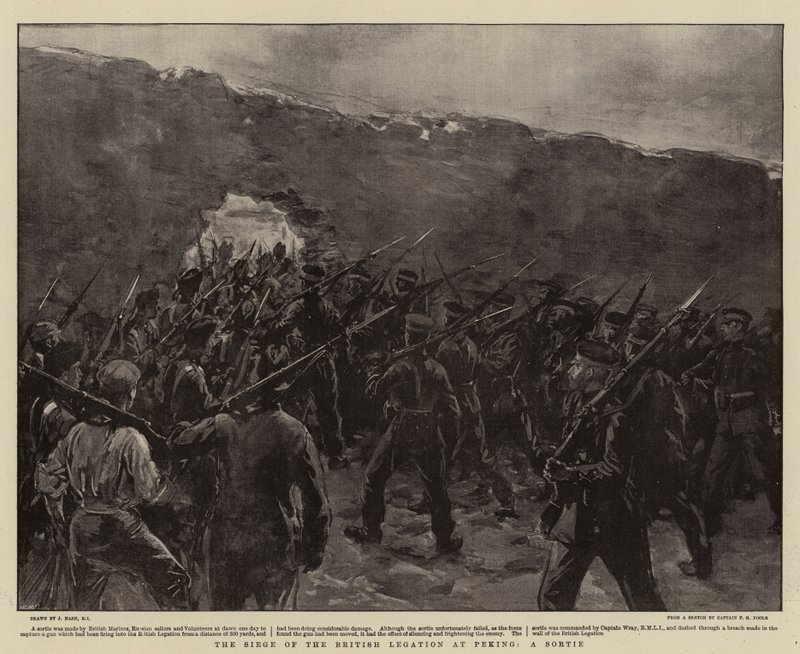 Obléhání britského vyslanectví v Pekingu, A Sortie od Joseph Nash