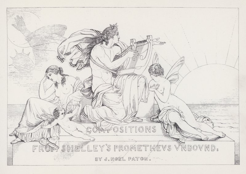 Shelleyho Prometheus Unbound (Nespoutaný) od Joseph Noel after Paton