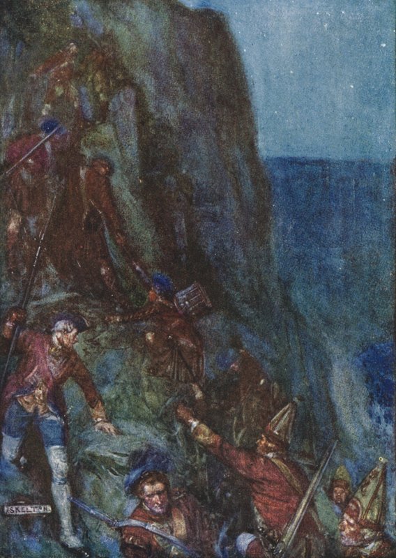 Muži uklouzli a klopýtali a pokračovali od Joseph Ratcliffe Skelton