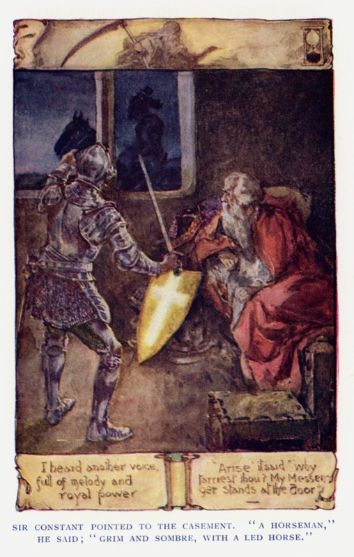Ilustrace pro Sir Knight of the Splendid Way (barevné lito) od Joseph (after) Finnemore