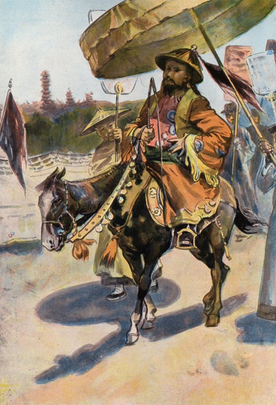 Robinson Crusoe: Čínský Don Quijote (barevné lito) od Joseph (after) Finnemore