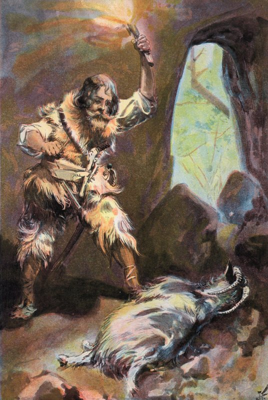 Robinson Crusoe: Vidím starou kozu (barva lito) od Joseph (after) Finnemore