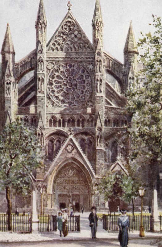 Westminsterské opatství, Severní transept (barevné lito) od Joseph (after) Finnemore