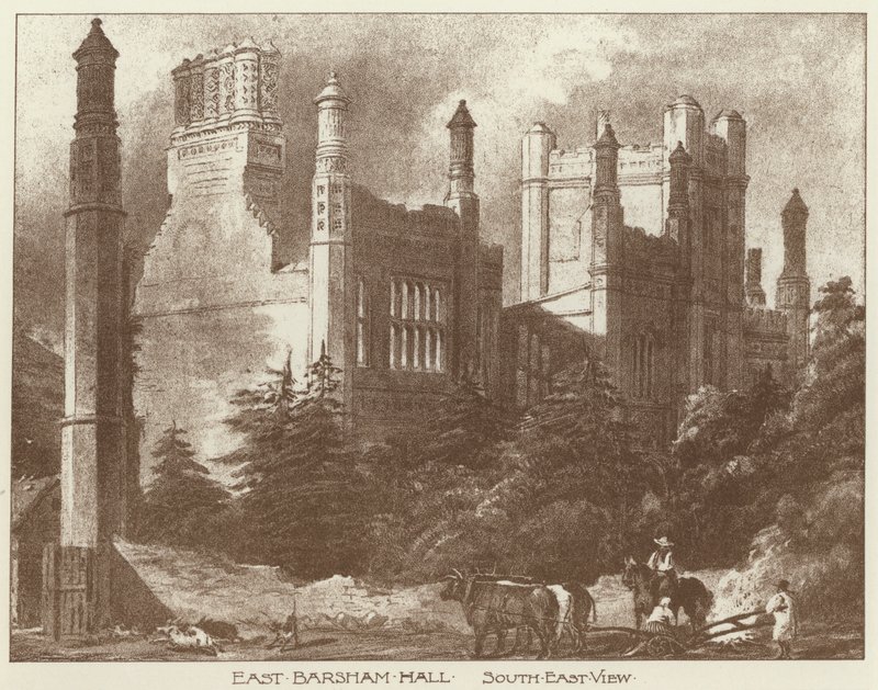 East Barsham Hall, Norfolk (Litho) od Joseph (after) Nash