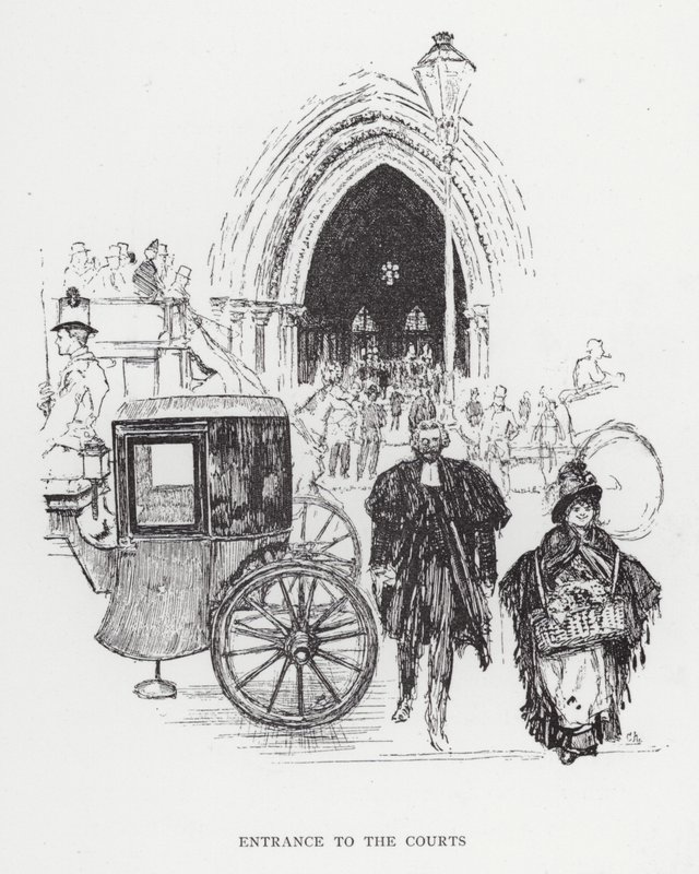 Vstup do kurtů (litho) od Joseph (after) Pennell