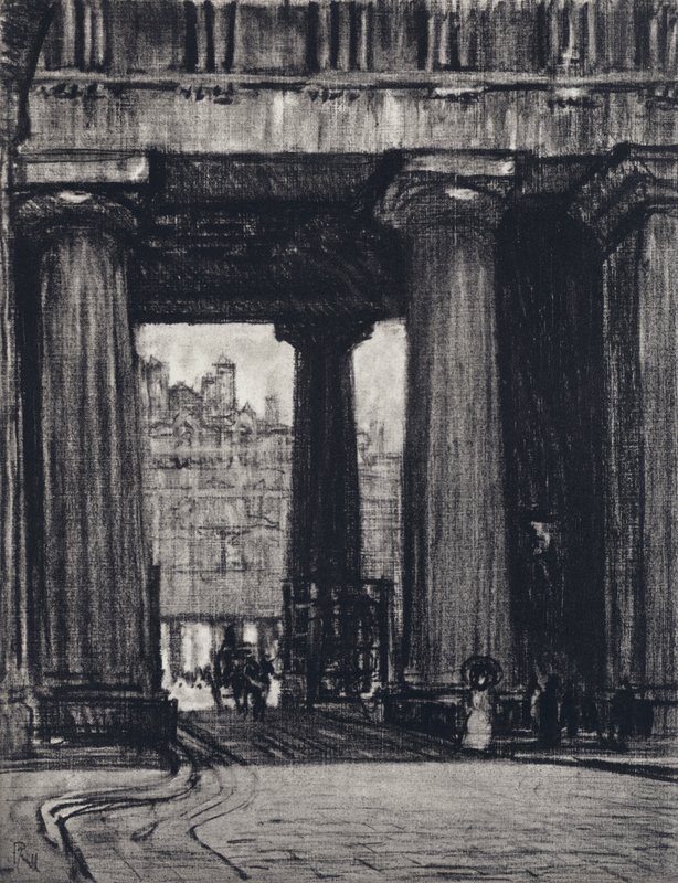 Stanice Euston (litho) od Joseph (after) Pennell