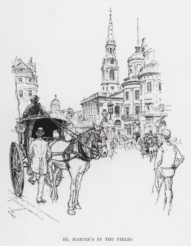 Svatý Martin v polích (litho) od Joseph (after) Pennell