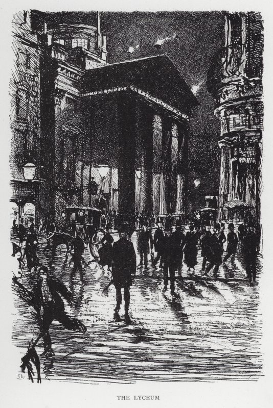 lyceum (litho) od Joseph (after) Pennell