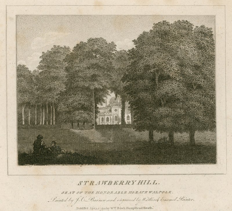 Strawberry Hill, sídlo ctihodného Horace Walpolea od Joseph Charles Barrow
