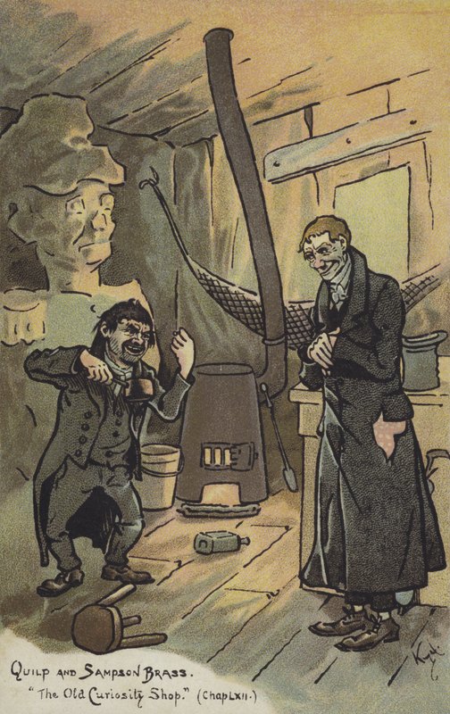 Quilp a Sampson Brass, Obchod se starožitnostmi od Joseph Clayton Clarke