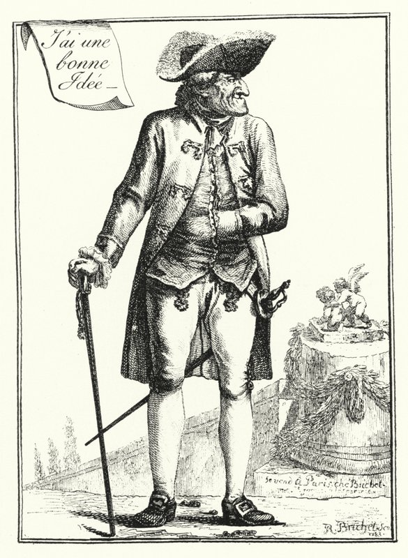 Mám dobrý nápad (rytina) od Joseph Franz von (after) Goez