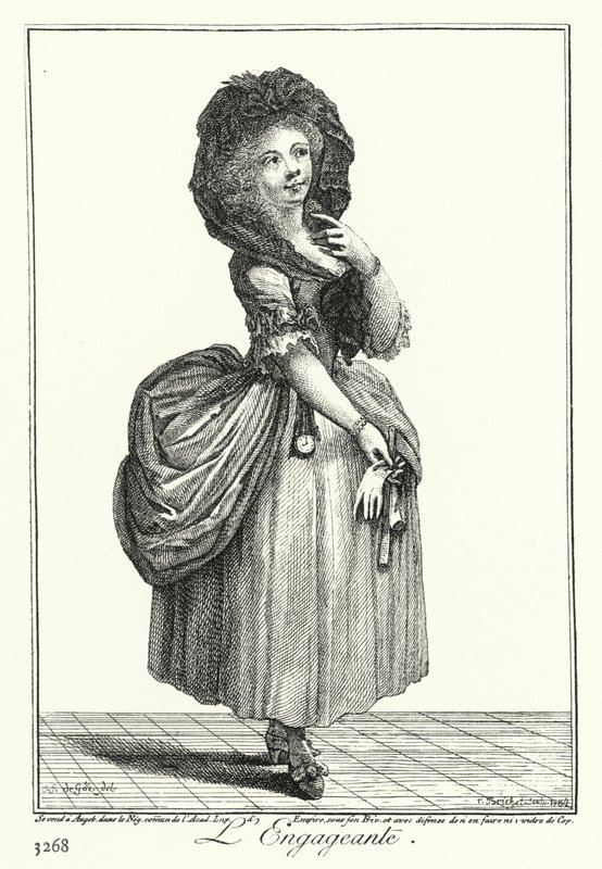 The Charming Girl (rytina) od Joseph Franz von (after) Goez
