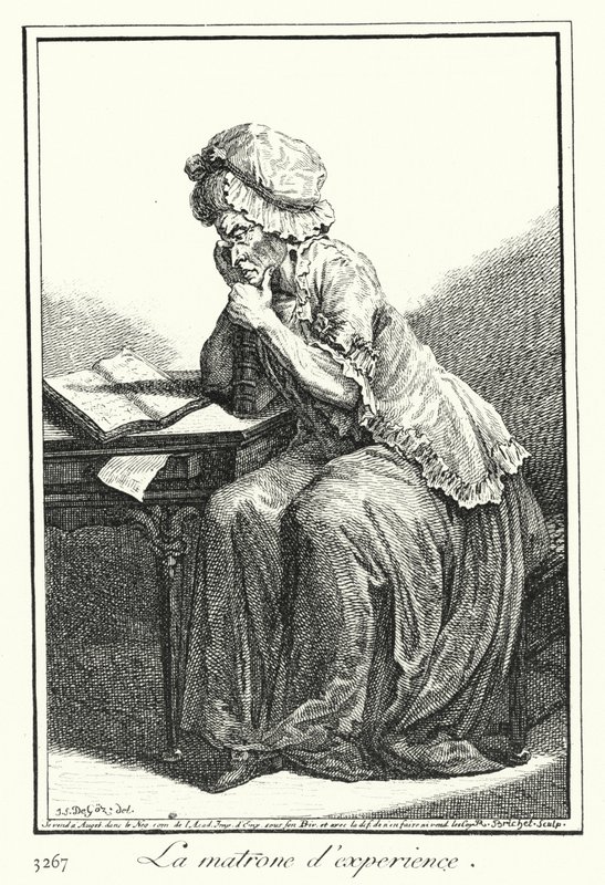 Zkušená představená (rytina) od Joseph Franz von (after) Goez