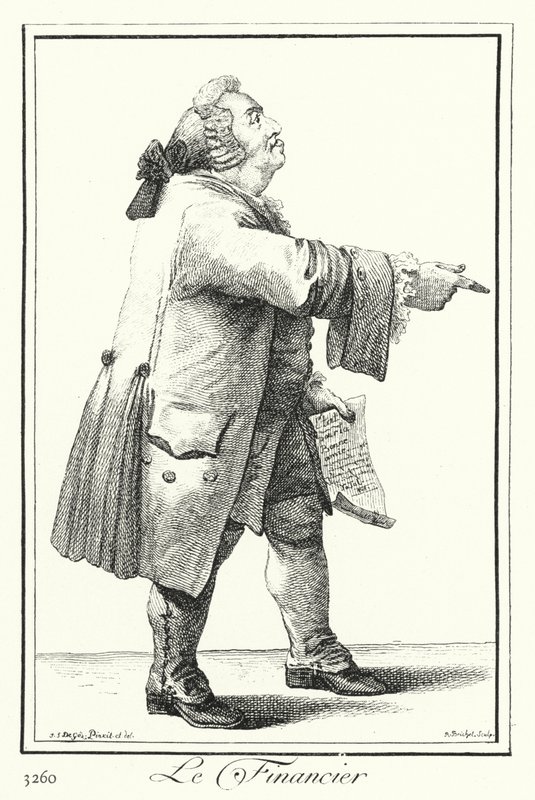 Finančník (rytina) od Joseph Franz von (after) Goez