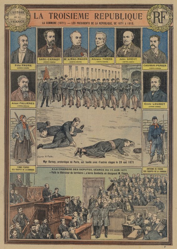Francouzská třetí republika: Pařížská komuna (1871) a prezidenti republiky od Joseph Girard